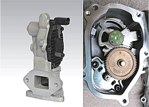 electronically controlled EGR valve and its inner structure